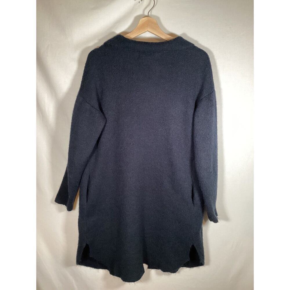 By Design Knit Long Cardigan Classic Duster with pockets.‎ Navy womens small - Picture 4 of 5
